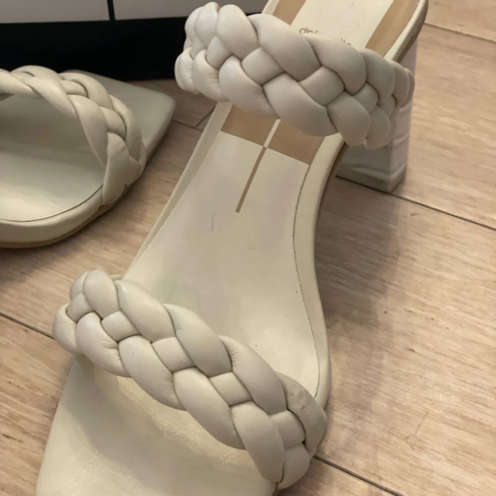Dolce Vita Cream Braided Heels